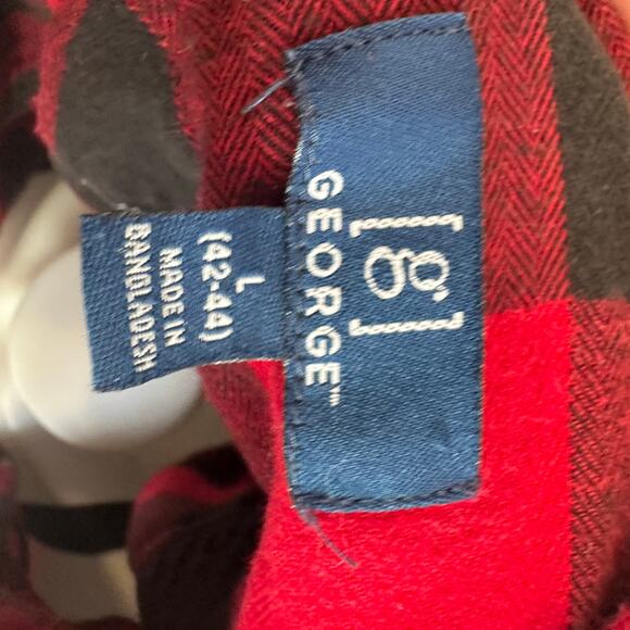 Hellfire Club Plaid Flannel Shirt LARGE Oversized Upcycle Unique Stranger Things - Picture 5 of 6